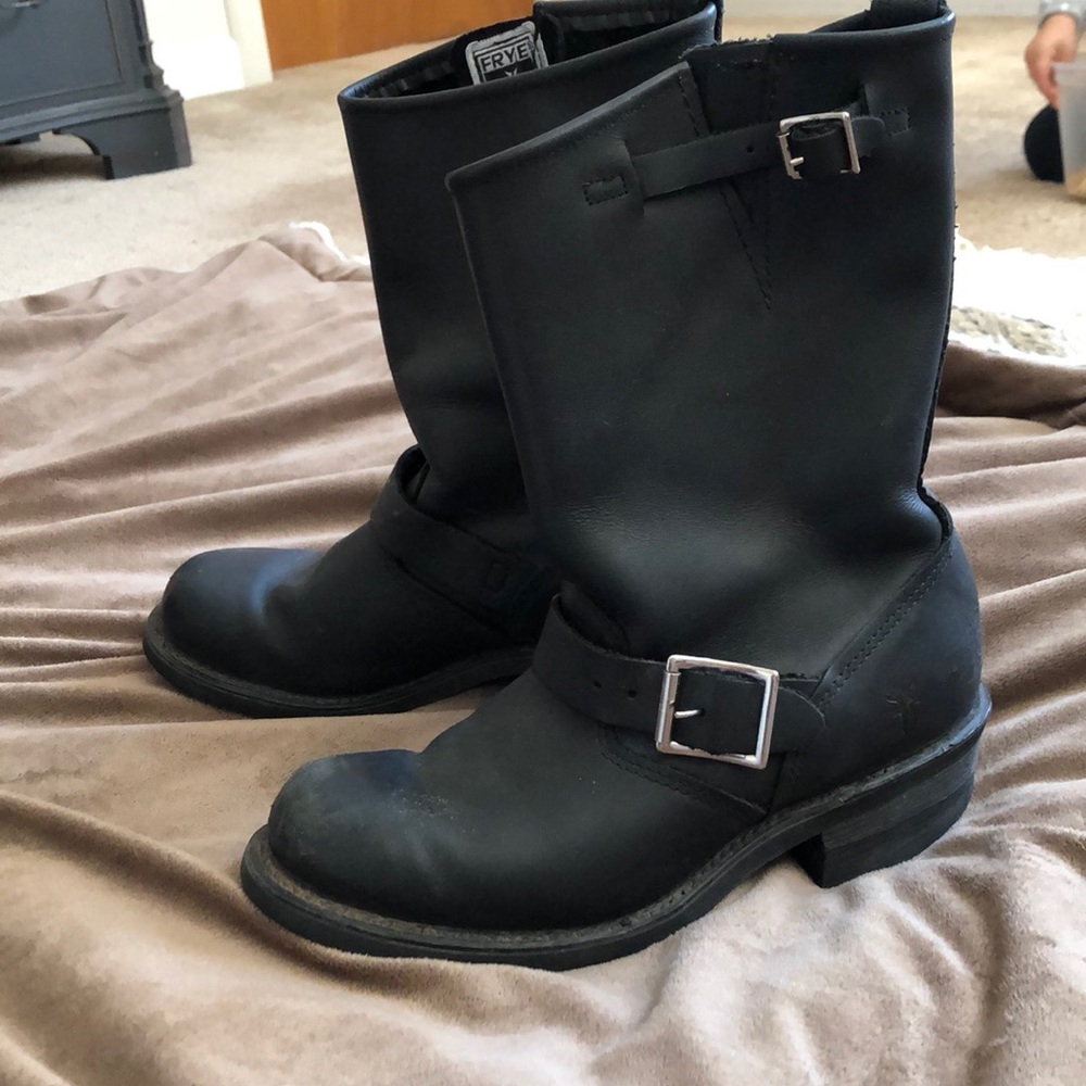 Frye biker boots